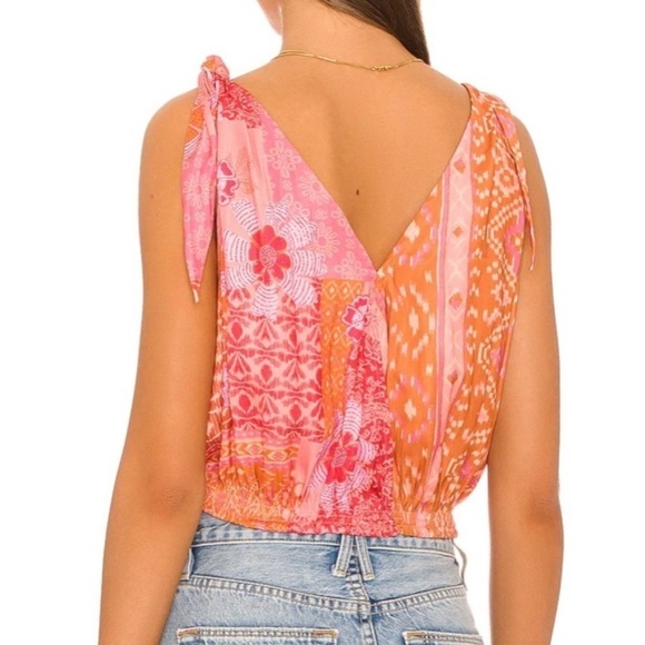 NWT Free People Tied to You Tank Lemonade Combo Size S - Picture 3 of 11